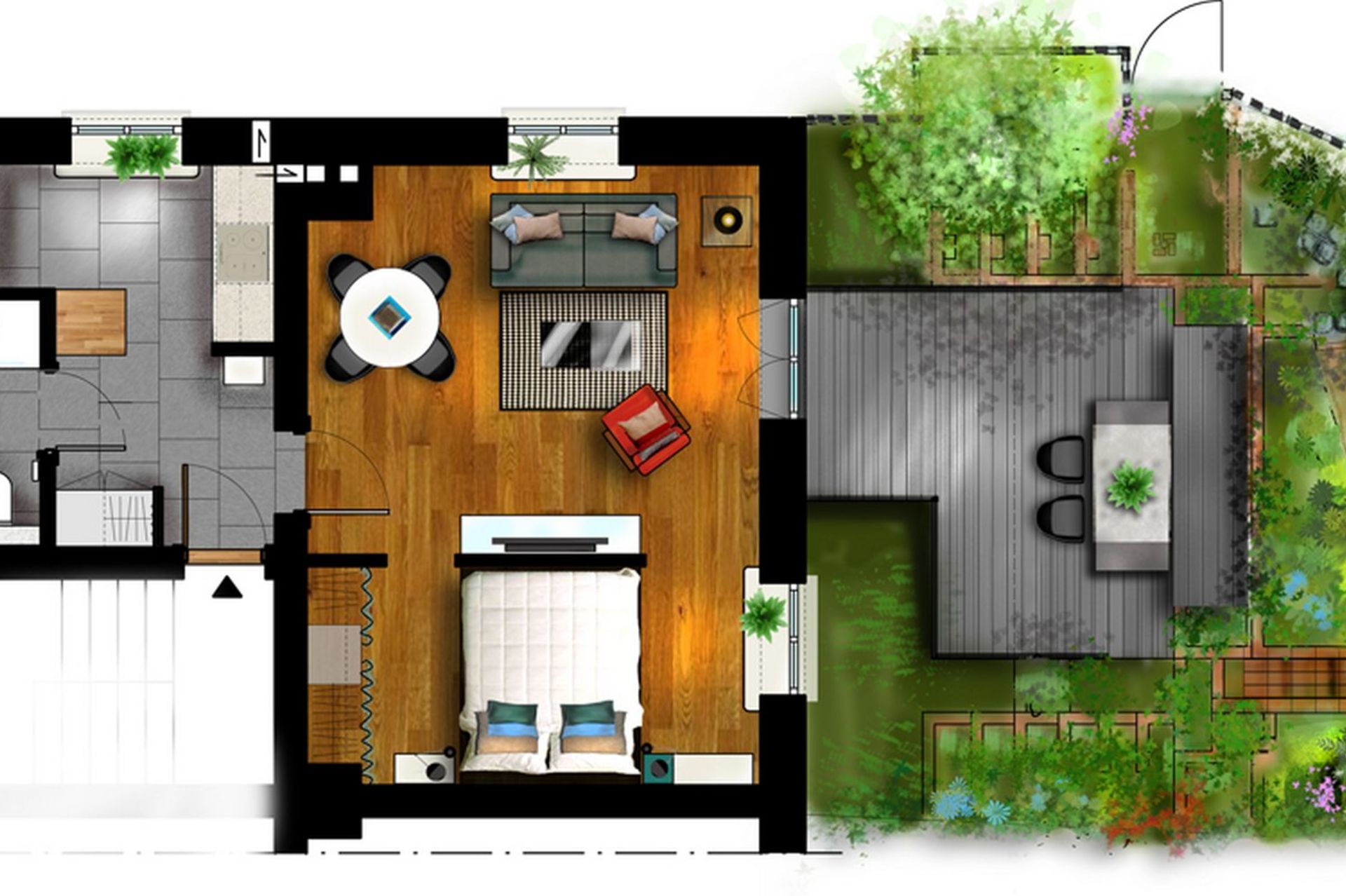 Entry - z ogrodem - sopot apartamenty, wynajem sopot, Górny sopot apartamenty, Górny Sopot wynajem apartamentów